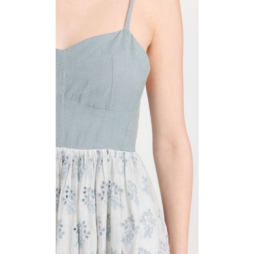 💕THE GREAT.💕 The Camelia Dress ~ Crystal Blue Size 3 = Large NWT - Picture 9 of 16